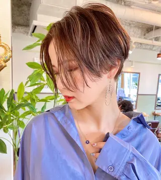 ショート カラー ヘアアレンジ Re:ta KANZOのヘアスタイル