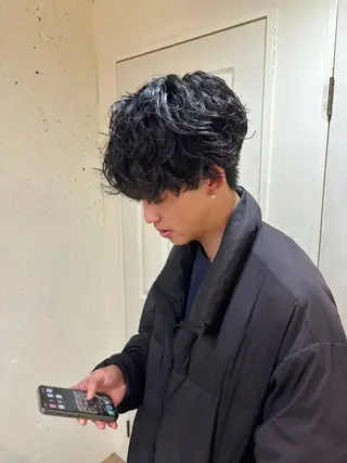 ショート パーマ メンズ kaito パーマ募集！🔵のヘアスタイル