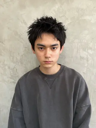 ショート パーマ メンズ at'Lav by belle所属・🕊️あやか ロングカット/メンズのヘアスタイル