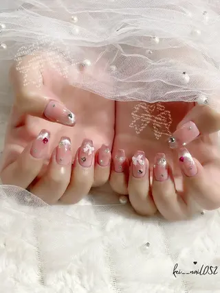 ネイル ＫＥＩ nail🎀 ガーリーネイル🧸のネイルデザイン