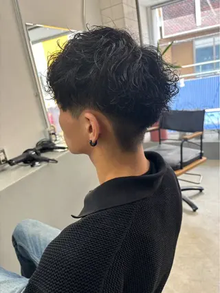 ショート パーマ メンズ メンズ専門サロン wokeのヘアスタイル