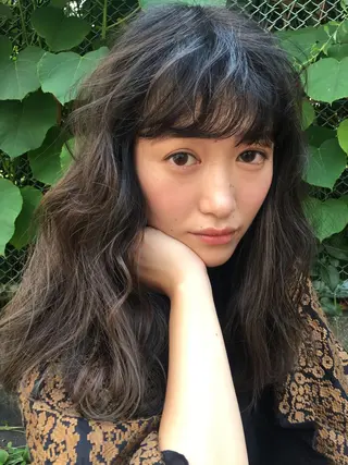 ロング カラー BRUNTJET所属・MAEDA MADOKAのヘアスタイル