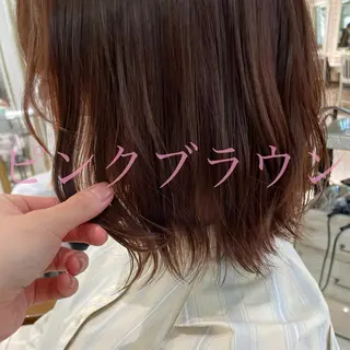 セミロング カラー FORTE表参道所属・🥀武藤 后花🥀のヘアスタイル