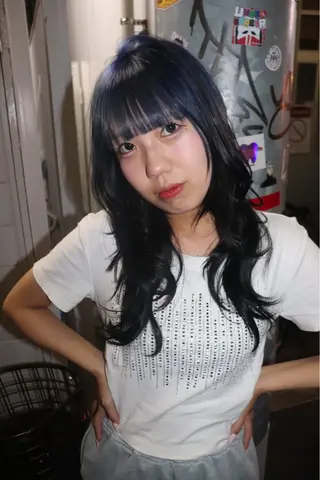 セミロング カラー ヘアアレンジ @kyoniyy KYONIのヘアスタイル