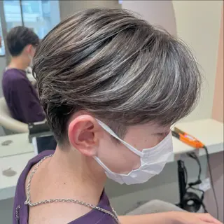 ショート カラー ヘアアレンジ メンズ 🔶似合わせセンター パート/ヤス🔶のヘアスタイル