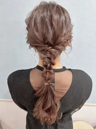 ロング ヘアアレンジ セットサロン      ラフテル所属・大阪/ヘアアレンジ /似合わせset💐のヘアスタイル