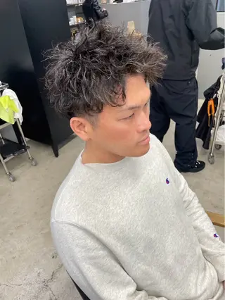 ショート パーマ メンズ メンズ専門サロン wokeのヘアスタイル