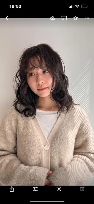 ミディアム KOCHAB所属・KOCHAB 中村穂風のヘアスタイル