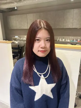 セミロング hinano ヒナノのヘアスタイル