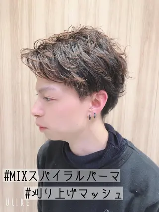 ショート パーマ ヘアアレンジ メンズ メンズパーマ特化/ KAORU/店長のヘアスタイル