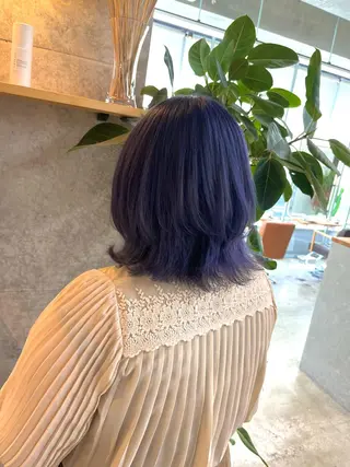 ミディアム カラー ハイトーンカラ ー/小川のヘアスタイル