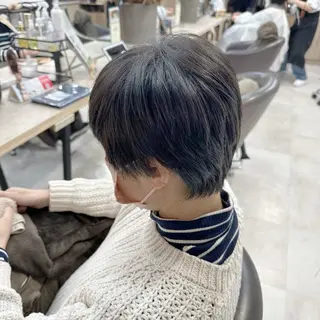 ショート ピンク・ラベンダー 艶カラー🍁かえでのヘアスタイル