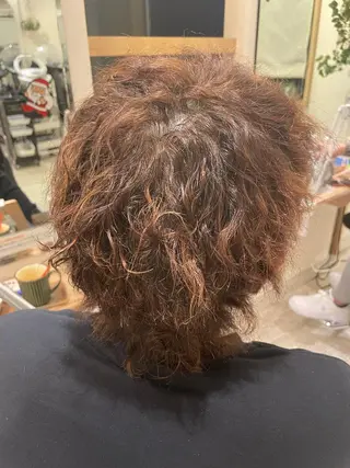 ショート パーマ メンズ 村山 かほのヘアスタイル