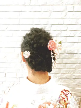 ロング ヘアアレンジ The book hand salon所属・伊藤 さやかのヘアスタイル