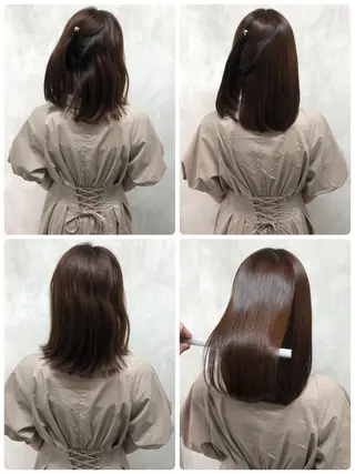 ミディアム 満足度⭕️縮毛矯正師 谷口にお任せを👍のヘアスタイル