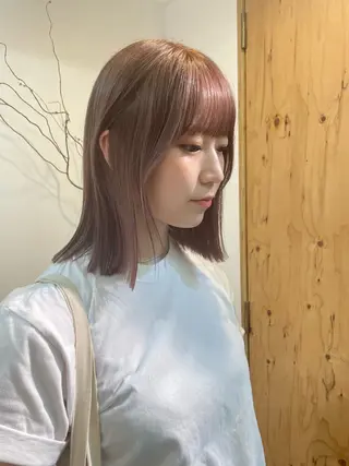 カラー sakura🌸 レイヤー/韓国ヘアのヘアスタイル