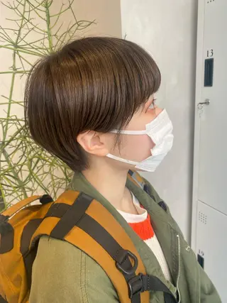 ショート デザインカラー/パー マ🦖外岡咲希🦖のヘアスタイル