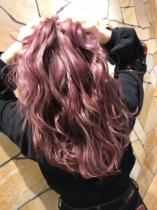 ロング カラー 髪質改善×矯正🫧 韓国ヘアasamiのヘアスタイル