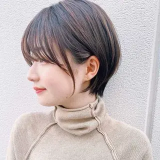 ショート レイヤーボブ/ 艶カラー/サナ🌼のヘアスタイル