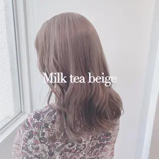 ショート カラー ヘアアレンジ 韓国レイヤー🕊️ 柔らかベージュ🧸のヘアスタイル