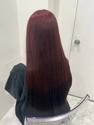 ロング カラー ガーリー♡女の子っぽ ヘア♡ピンクカラー♡のヘアスタイル