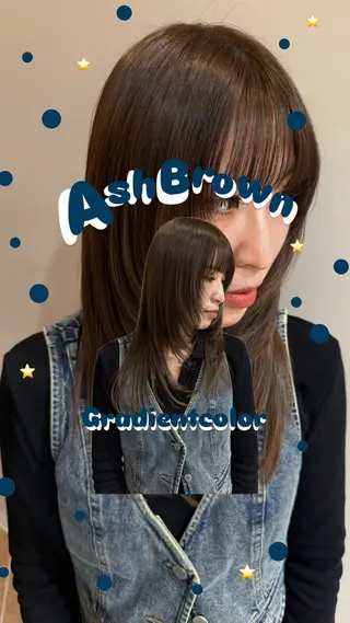 カラー igggy所属・松岡 茉和のヘアスタイル