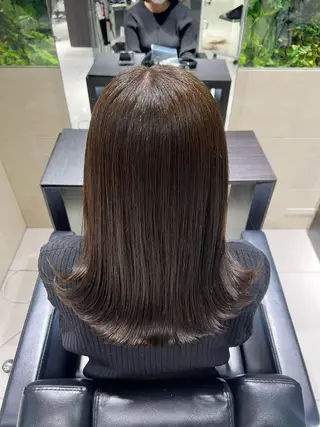 ミディアム カラー 🧊🪞透明感カラー himeのヘアスタイル