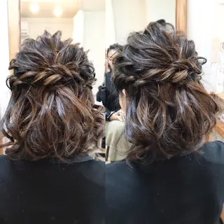 ミディアム ヘアアレンジ マツエク・マツパ ヘアセット/卒業式 袴着付け✨清水玲歌のヘアスタイル