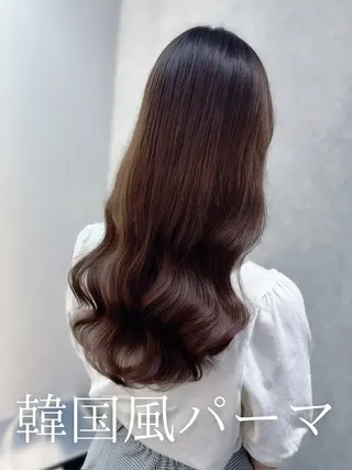 セミロング 韓国風パーマ/ 韓国ヘア/大森千寛のヘアスタイル