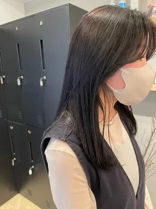 セミロング カラー SALOWIN下北沢所属・hazuki 🌝のヘアスタイル