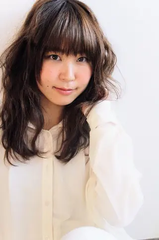 セミロング カラー パーマ Charme所属・charme 木澤のヘアスタイル