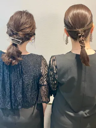 セミロング ヘアアレンジ GOTODAY SHAiRE SALON所属・札幌 ヘアアレンジ 🍎 タナカセリナのヘアスタイル