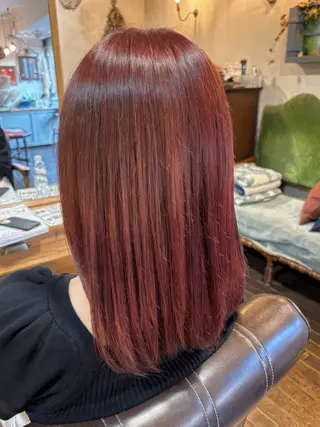 カラー アカリ😸🫶 カラーリスト🧡のヘアスタイル