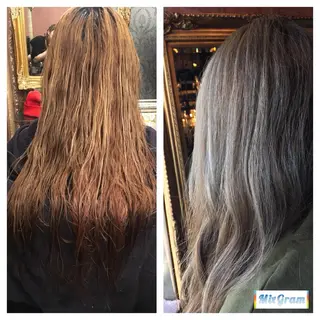 ロング カラー 藤井菜々 （エルベスアクト）のヘアスタイル