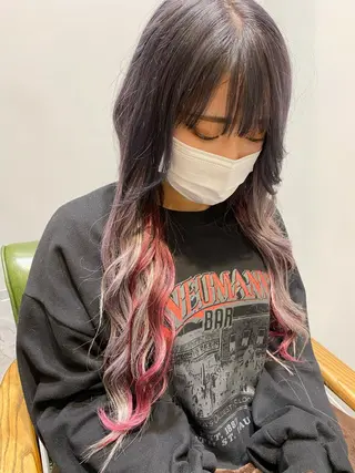 ロング カラー 派手髪系🦄美容師 chikaのヘアスタイル