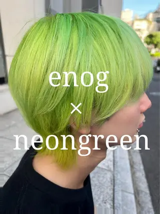 ショート カラー 🥣ブリーチ・カラー 平城秀馬/原宿のヘアスタイル