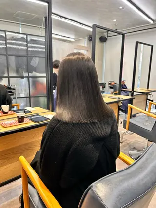 ミディアム カラー 韓国×髪質改善カラー 💎hinaのヘアスタイル