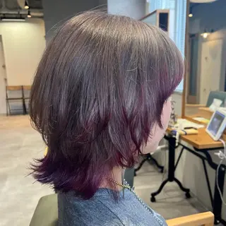 ミディアム カラー vis lien　川口店所属・土屋 咲希のヘアスタイル