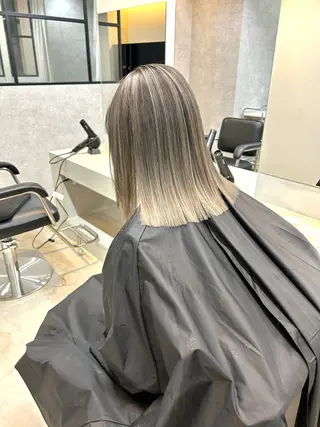 ミディアム カラー mood tatemachiのヘアスタイル