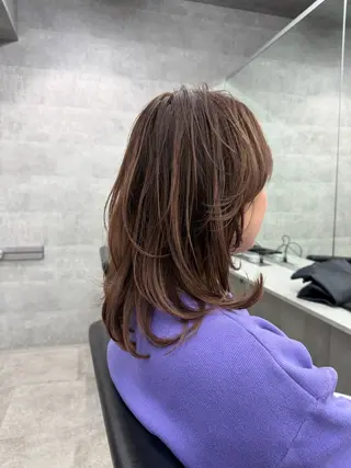 ミディアム カラー You/中明度カラー 🎨3ヶ月持つカットのヘアスタイル