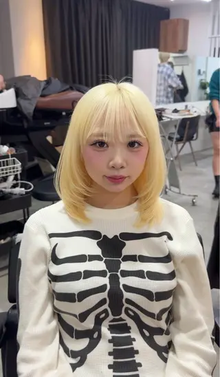 ロング 野村 真白のヘアスタイル