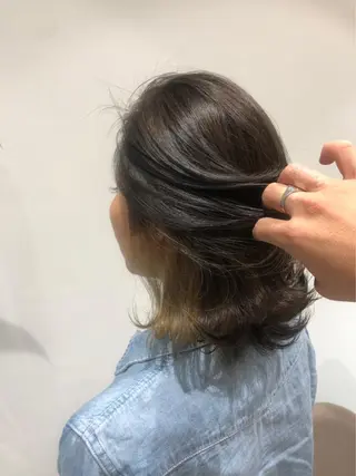 ミディアム カラー ヘアアレンジ メンズパーマ特化/ KAORU/店長のヘアスタイル