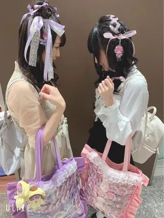 ロング ヘアアレンジ きむえり/髪質改善 /セット/カラーのヘアスタイル