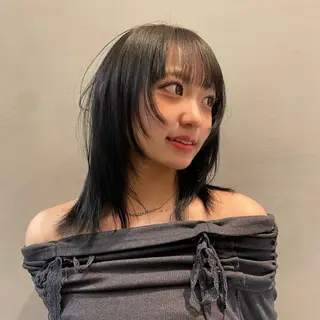 ミディアム カラー AIRI /XENA渋谷本店のヘアスタイル