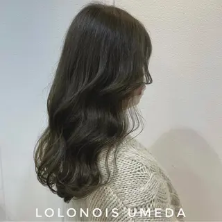 ロング カラー Lolonois梅田 /Okazaki:)のヘアスタイル