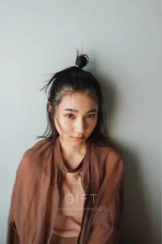 ショート カラー GIFT所属・橋本叶夢/ ショートヘア/透け感のヘアスタイル