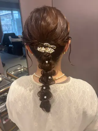 ヘアアレンジ Iris by artina 武蔵小杉店【イリス バイ アルティナ】所属・レイヤーカット/ボブ /nene🍥⋆*のヘアスタイル