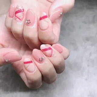 ネイル ネイルリボン 石田のネイルデザイン