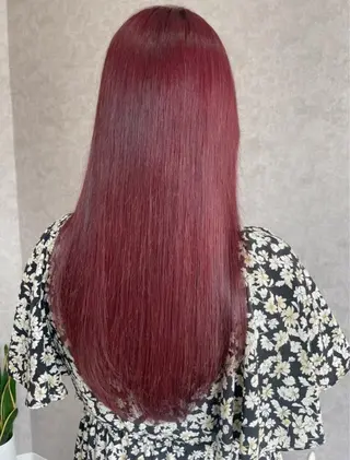 ロング カラー Rio/ヘアセット/ ハイトーンカラーのヘアスタイル