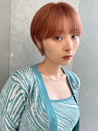 ショート 🎀大川 錬🎀 ブリーチなしWカラーのヘアスタイル